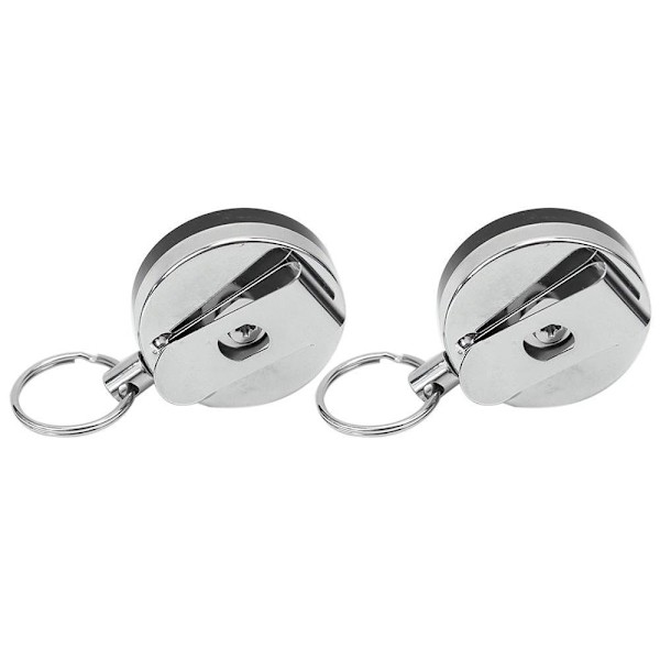 Effektfull Utdragbar Nyckelring Silver