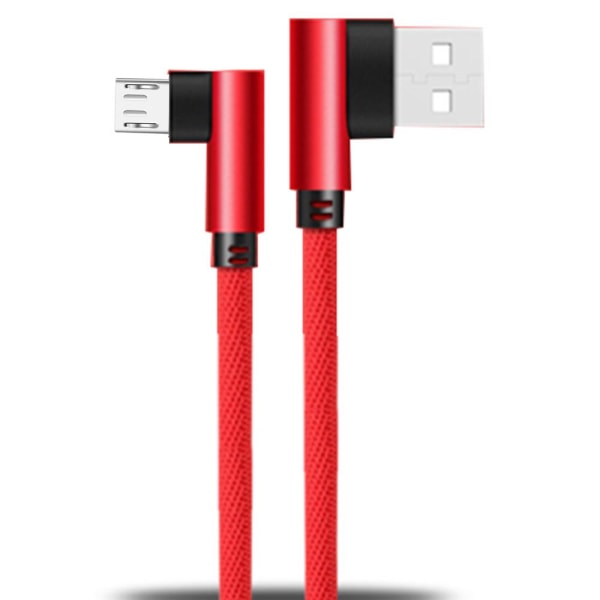 Effektivt slidstærkt hurtigopladningskabel Micro-USB Blå 2 Meter