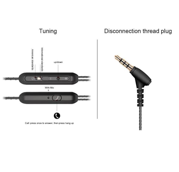 In-ear Hörlurar Genomskinlig