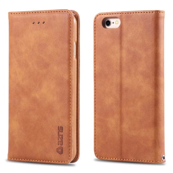 iPhone 6/6S - Praktisk stilig lommebokdeksel Ljusbrun Ljusbrun