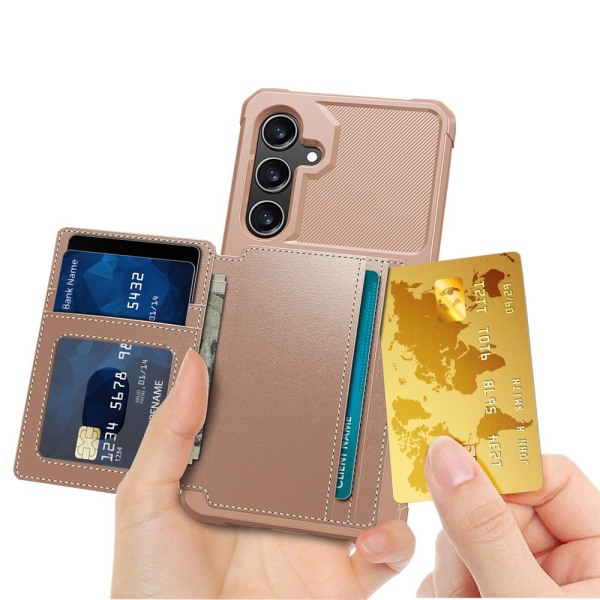 Tyylikäs suojaava lompakkokotelo magneettikiinnikkeellä Samsung Galille Lila