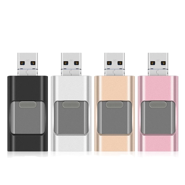 Micro-USB/Lightning Minne - (Spara ner allt från telefonen!) Svart