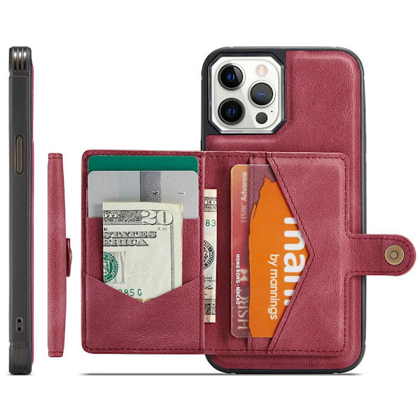 iPhone 12 Pro Max - Cover med kortrum Brun