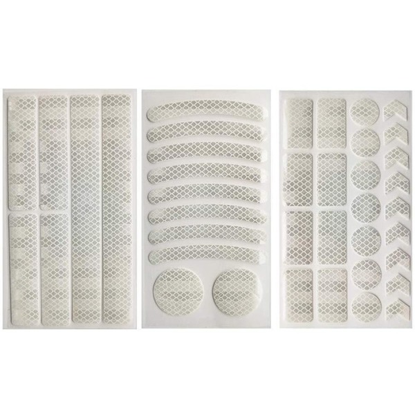 42-PACK Reflex Remsor Olika Former Vit