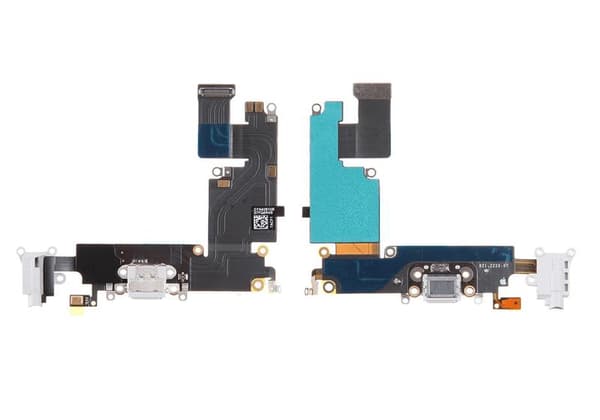 iPhone 6 Plus - Laddkontakt med H�rlursuttag (VIT eller GR�) Vit
