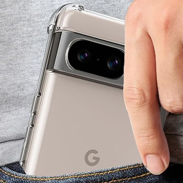 Google Pixel 9 Pro XL - Stilrent Transparent Silikonskal