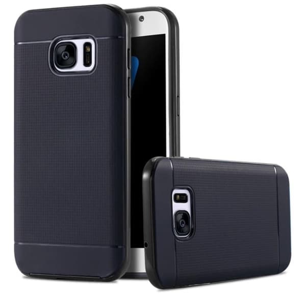 NANO-HYBRID Shockproof skal till Samsung Galazy S7 Edge ORGINAL Silver/Grå