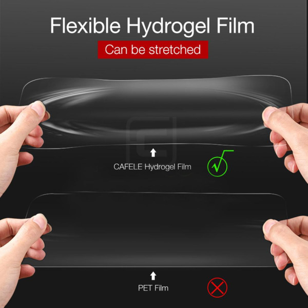 Mate 20 Pro 2-PACK Skärmskydd 9H Nano-Soft Screen-Fit HD-Clear Transparent Transparent/Genomskinlig