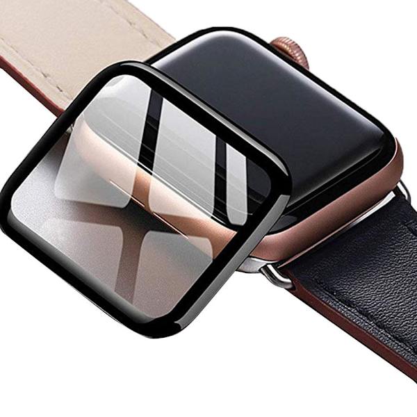 3D Full Cover Skärmskydd för Apple iWatch Serie 4/5 Svart 40mm