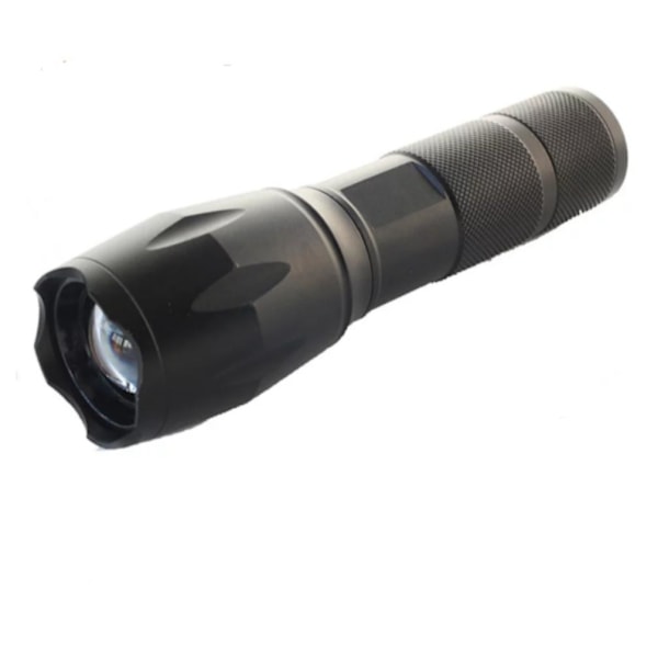 T6 Zoom LED Ficklampa Svart Svart