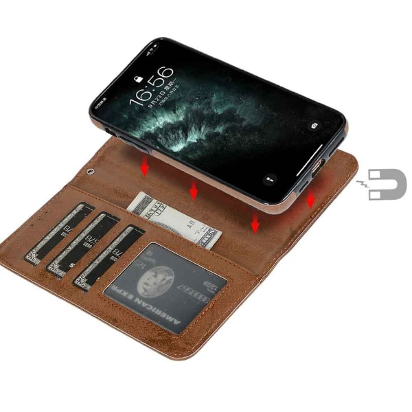 iPhone 11 Pro - Praktiskt Leman Plånboksfodral Himmelsblå