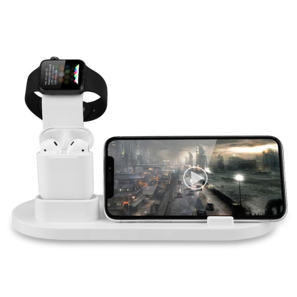 Praktiskt 3-1 Laddare Lightning, Micro USB, Type-C Svart