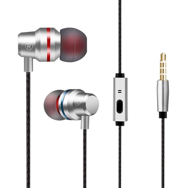 Hifi G80 Metal Sport In-ear hörlurar (Earphones) Silver