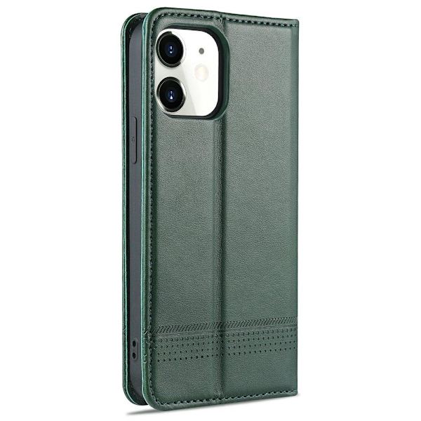 iPhone 12 - Praktiskt Plånboksfodral (AZNS) Svart