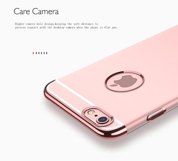 iPhone 8 PLUS - Smart Elegant Stilren Silikonskal från FLOVEM Guld