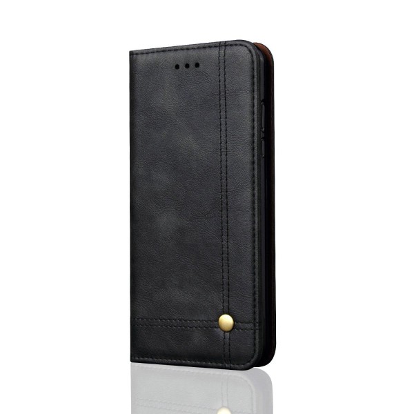 LEMAN Stilrent Plånboksfodral för Huawei P20 Ljusbrun