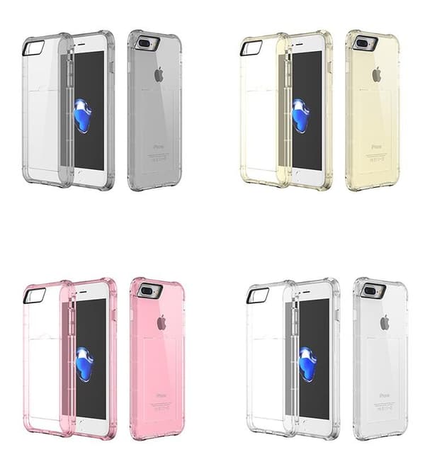 Praktiskt silikonskal med extra tjocka hörn för iPhone 6/6s Rosa Rosa