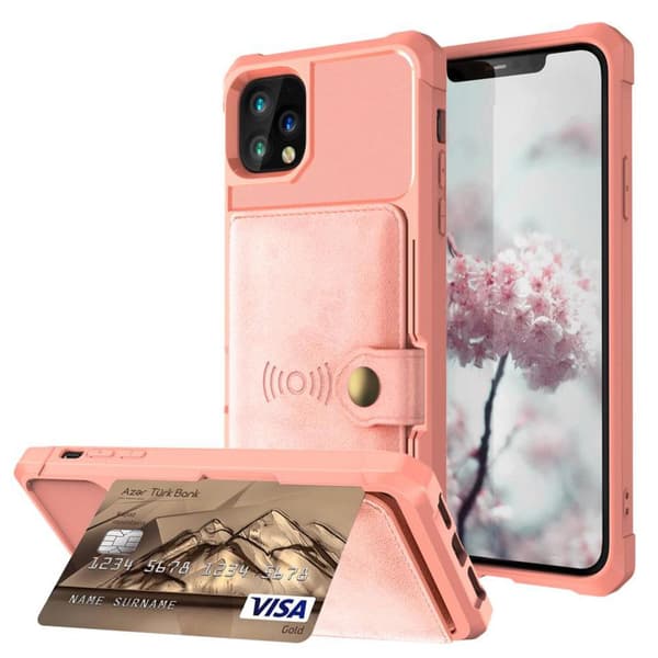 iPhone 11 - Eksklusivt cover med kortrum Svart