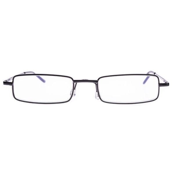 Läsglasögon med Styrka (+1.0-+4.0) Bärbar metalllåda UNISEX Silver +3.0