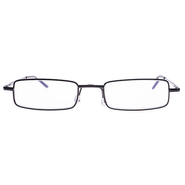 Läsglasögon med Styrka (+1.0-+4.0) Bärbar metalllåda UNISEX Svart +3