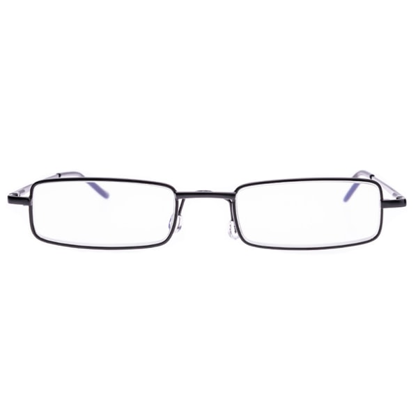 Lesebriller med styrke (+1.0-+4.0) Bærbar metallboks UNISEX Silver +3