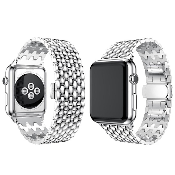 Stilren Länk i Rostfritt Stål till Apple Watch 38mm (3/2/1) Silver