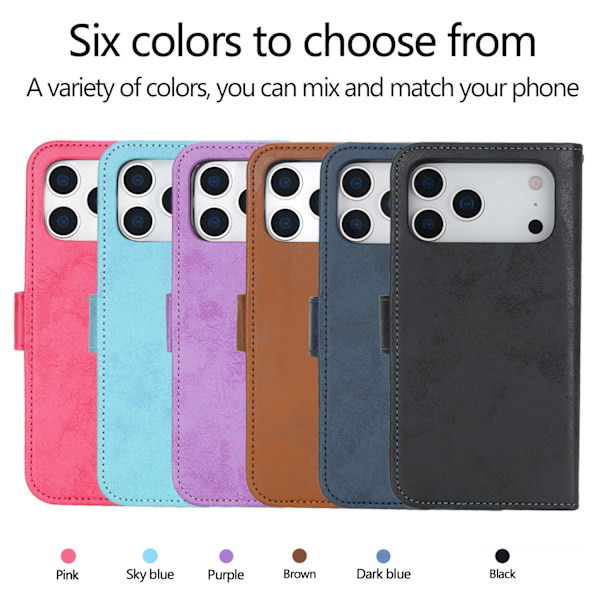 iPhone 17 Pro Plånboksfodral med Ställfunktion Brun