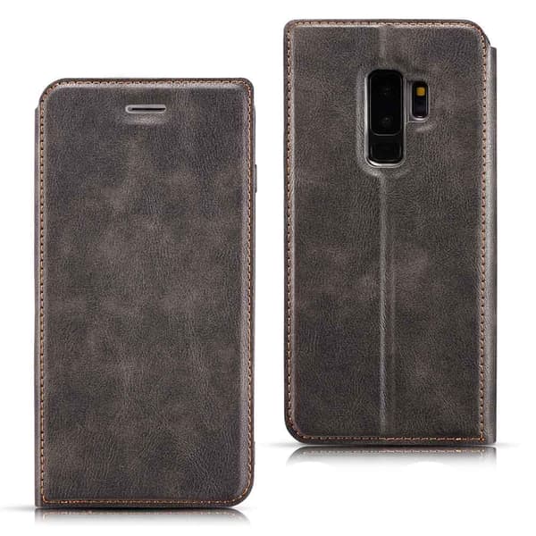 Samsung Galaxy S9 - Slittåligt Vintage Plånboksfodral Röd
