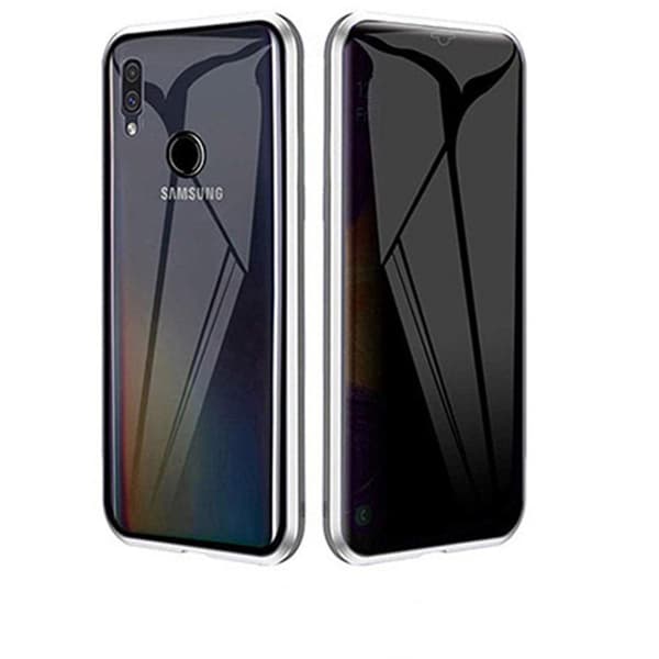 Samsung Galaxy A20E - Dobbelt magnetisk cover Blå