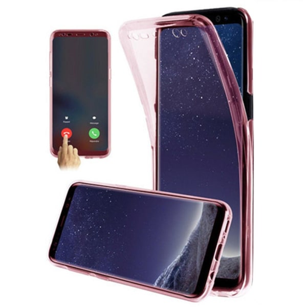 Samsung Galaxy A10 - Beskyttende dobbeltsidet silikonecover Svart