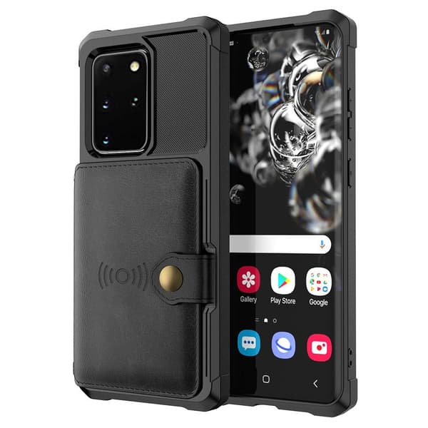 Samsung Galaxy S20 Plus - Effektivt cover med kortholder Brun