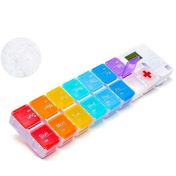 Kompakt digital pillcase väckarklocka