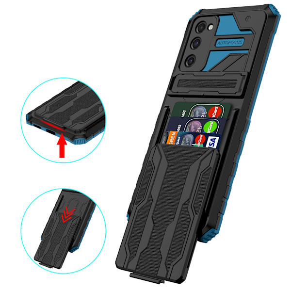 Premium Wallet Case för Samsung Galaxy S23 Plus Lila