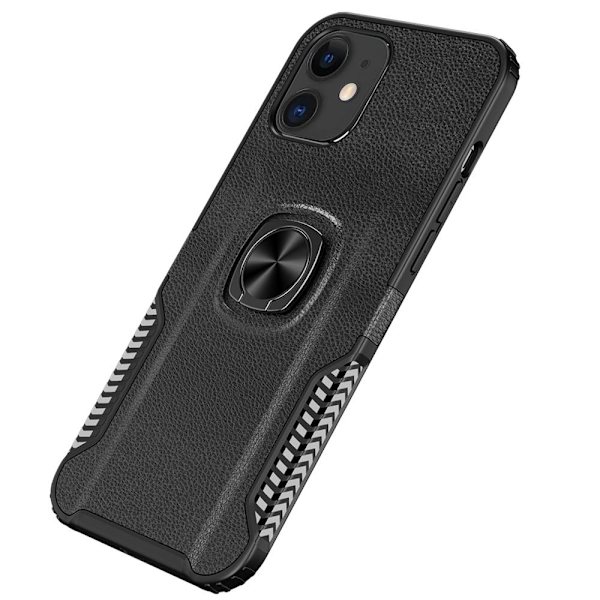 iPhone 12 - Skyddande Skal med Ringhållare Blue