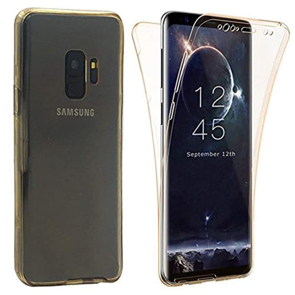 Samsung A6 Plus 2018 Dubbelsidigt silikonfodral TOUCHFUNKTION Blå Blå