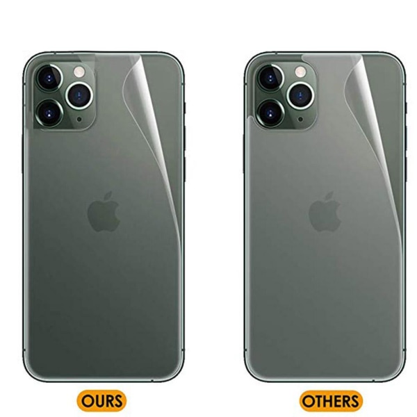 iPhone 11 Pro 2-PACK Skärmskydd Fram- & Baksida 9H Nano-Soft Transparent/Genomskinlig