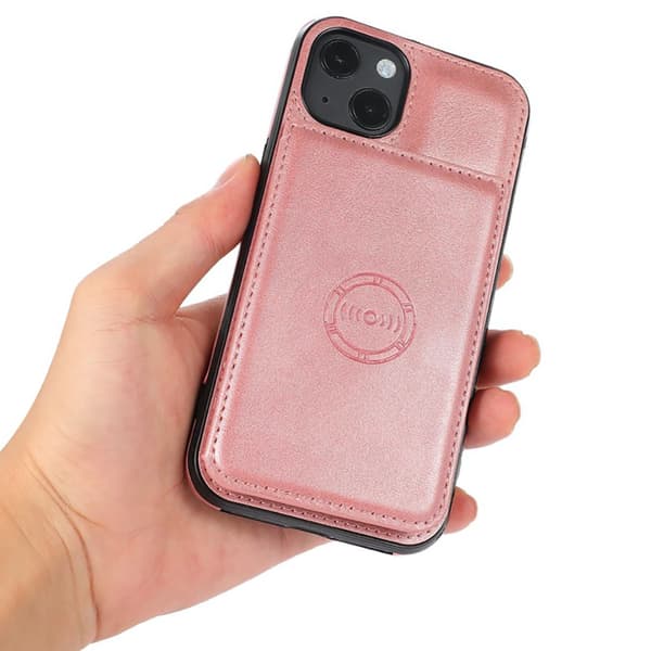 iPhone 14 Plus - Skal med Korthållare Röd