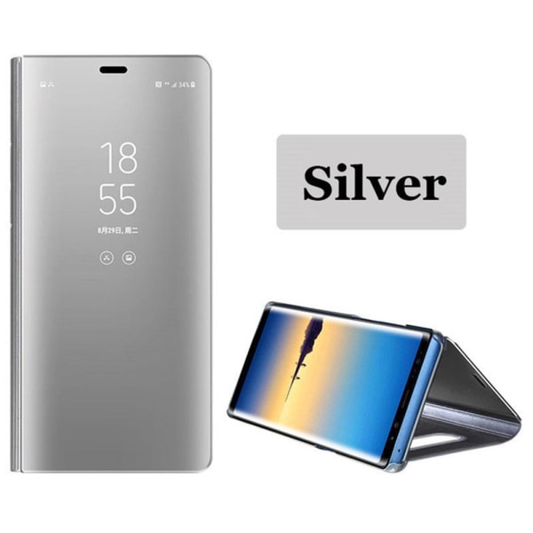 Samsung Galaxy A20E - Stilfuldt glat LEMAN-cover Silver