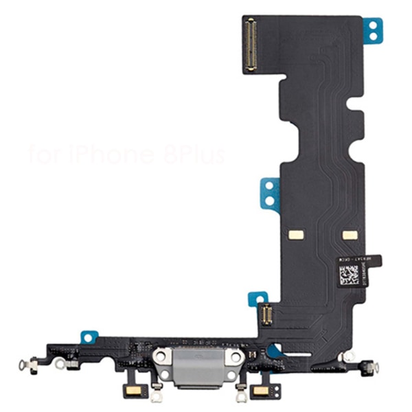 iPhone 8 PLUS - Reservedel til opladningsport (høj kvalitet) Svart