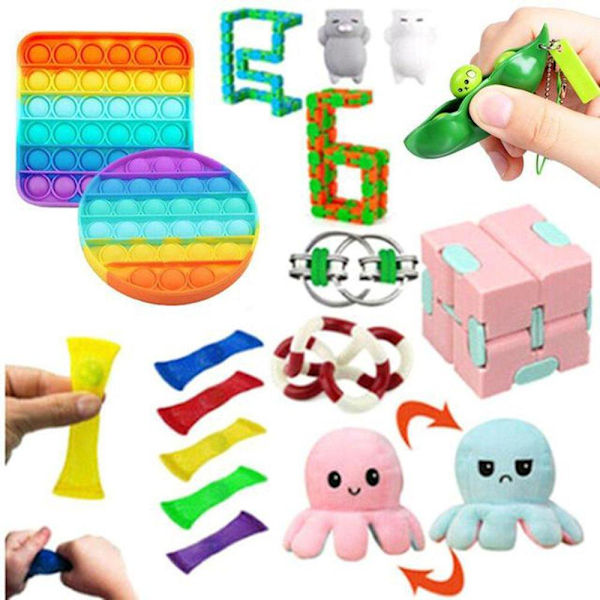 16-Pack / 24-Pack Fidget Toy Pop It Simple Dimple 16-Pack