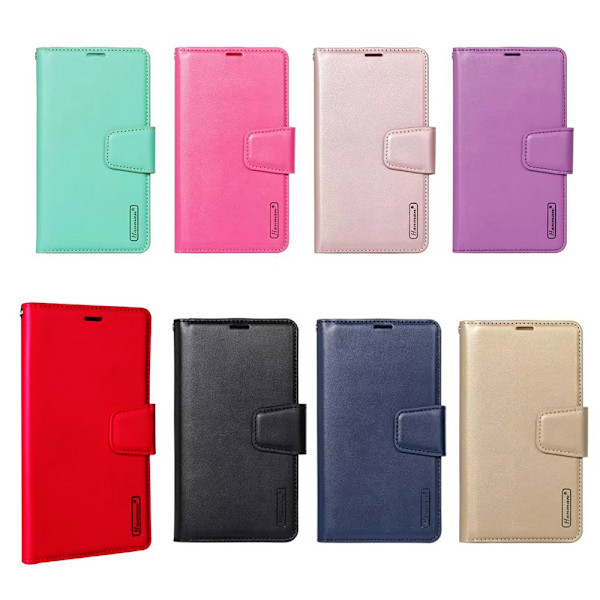iPhone 16 - Hanman Mill Stilrent Plånboksfodral 3-kortfack Svart