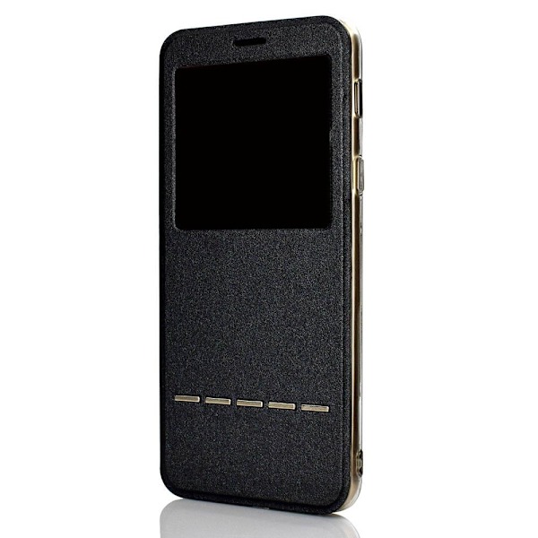 iPhone 11 Pro - Praktiskt Smartfodral med Svarsfunktion Fönster Guld