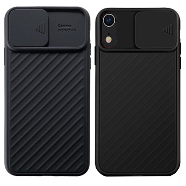 iPhone XR - Genomtänkt Stilrent Skal KAMERA SKYDD Röd