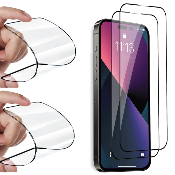 iPhone 15 Pro Keramiskt Skärmskydd HD 0,3mm Transparent