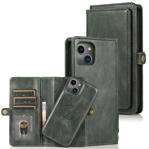 iPhone 13 - Profesjonelt praktisk lommebokfutteral Brun