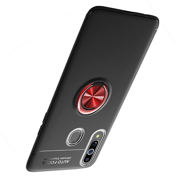 Samsung Galaxy A20S - Skal med Ringhållare Svart/Blå