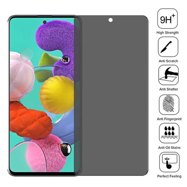 2-PACK Samsung Galaxy S23 FE Skärmskydd Anti-Spy HD 0,3mm Transparent
