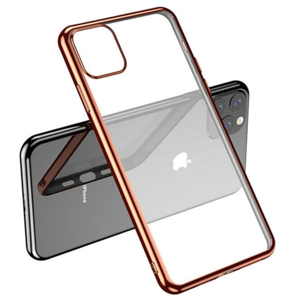 iPhone 11 Pro Max - Glat silikonebeskyttelsescover (LEMAN) Guld