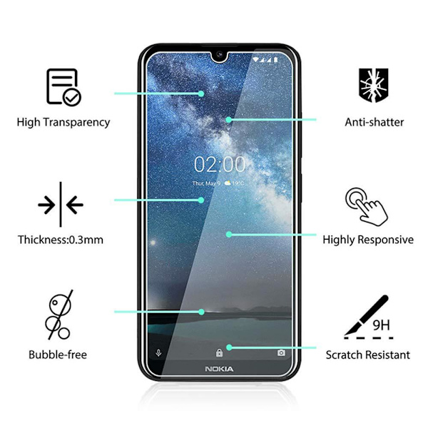 Nokia 3.2 Skärmskydd Standard 0,3mm Transparent/Genomskinlig