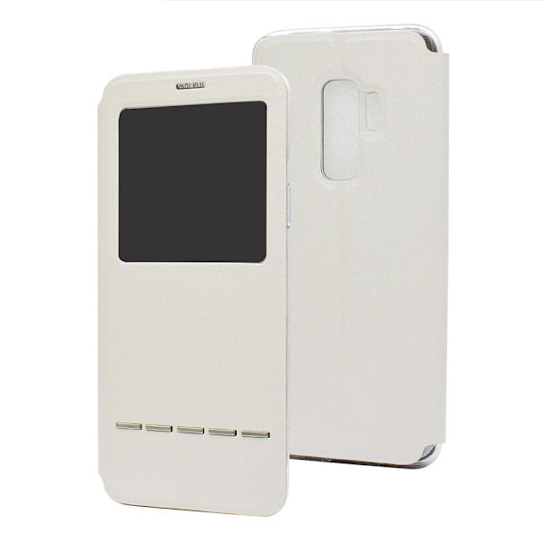 Smartfodral med fönster och svarsfunktion - Samsung Galaxy S9+ Svart